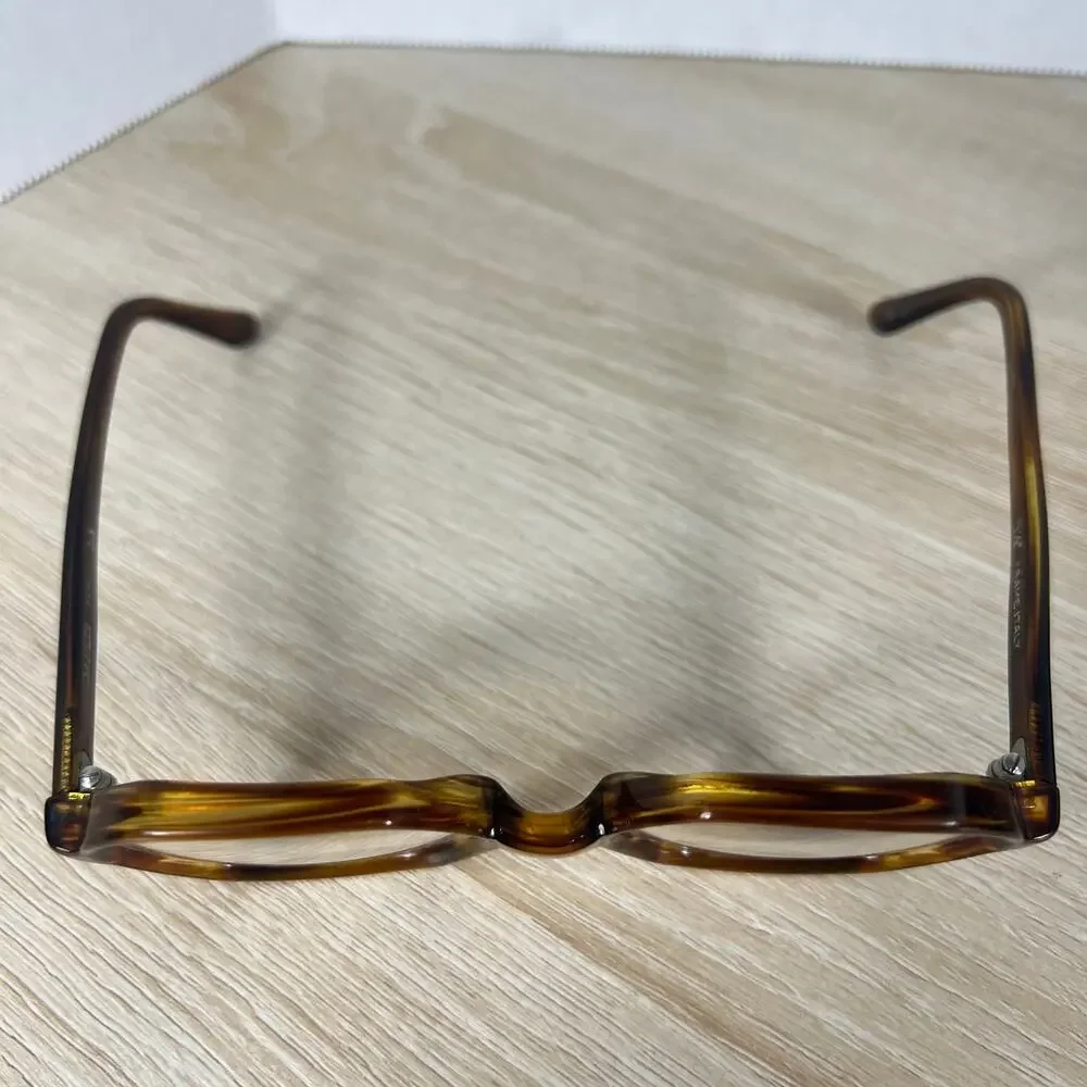 Vintage Safilo Scala Hexagon Eyeglasses Havana Brown Frames 5 1/2 Italy 48-22